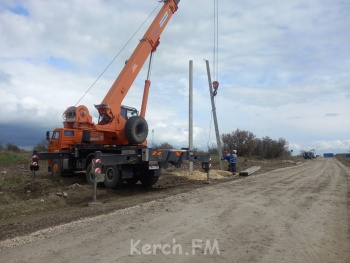 Крымэнерго строит новые линии для электроснабжения будущих насосных станций в Жуковке