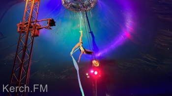 Новости » Культура: Артисты цирка выступили в Керчи
