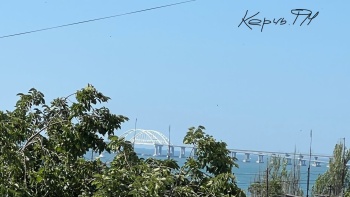 Новости » Общество: Ни дыма ни огня: на Крымском мосту опять учения