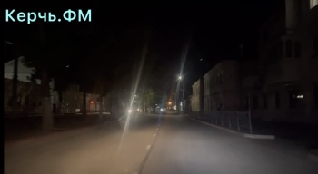 Улица Пирогова в Керчи плохо освещена