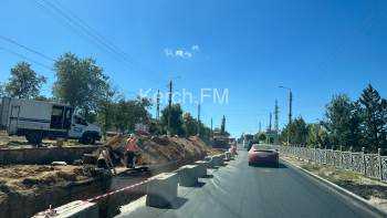 На Чкалова собираются пробки из-за ремонтных работ