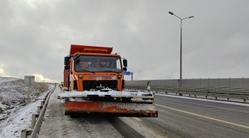 Новости » Общество: На трассе "Таврида" организовано дежурство из-за снегопадов