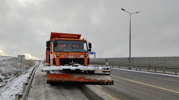 На трассе "Таврида" организовано дежурство из-за снегопадов