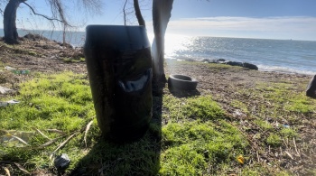 Новости » Общество: Раскрыта тайна черных баков у побережья Керчи