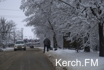 В Крыму 19 и 20 января ожидается мокрый снег, сильный ветер и гололедица