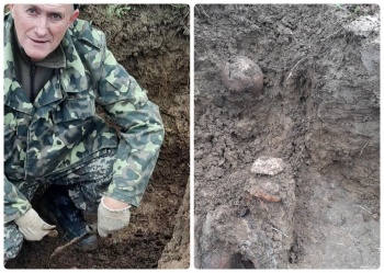 Новости » Общество: В окрестностях Керчи нашли останки 11 бойцов Красной армии