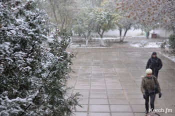 Новости » Общество: В Крым идут мороз и снег