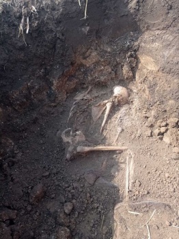 Новости » Общество: Под Керчью нашли останки морпеха и вокруг него снаряды времен войны