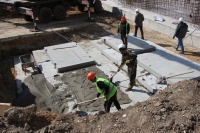 Новости » Общество: В Керчи продолжается строительство 72-х квартирного дома для депортированных граждан