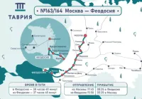 Летний поезд сообщением Москва-Феодосия меняет маршрут