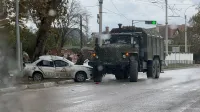 На Горького столкнулись грузовик и ученическая машина