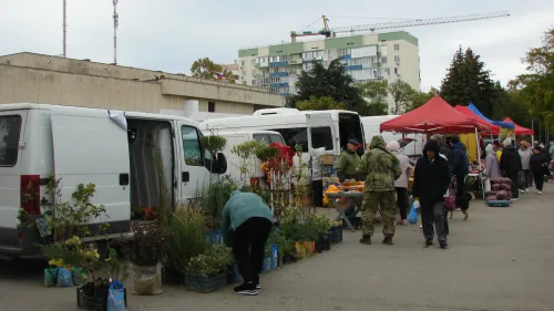 В Керчи у ЦДЮТ проходит сельскохозяйственная ярмарка