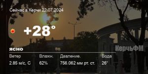 Новости: Погода в Керчи 22 июля