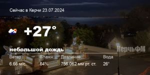 Новости: Погода в Керчи 23 июля